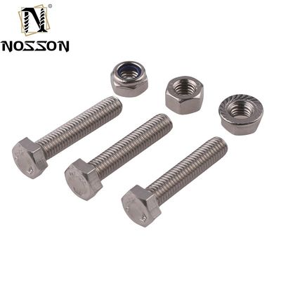 Простая отделка DIN Standard Hex Head Bolts M5 M6 M8 для тяжелых применений в нержавеющей стали