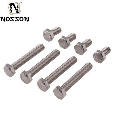 Нержавеющая сталь ANSI/ASME M8 Hex Head Bolt Grade 4.8/ 8.8/ 10.9/ 12.9 Полупроволочный болт и орех Pernos Din 931 Цинковая отделка