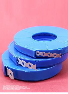 Теплоустойчивая крепление с белой стальной лентой и прочной пластиковой порошковой поверхностью 12 мм 17 мм шириной фиксирующей ленты