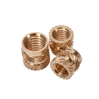 Нержавеющая сталь латунь Теплоустанавливающие резьбовые вставки для общей промышленности M2 M2.5 M3 M4 M5 M6 M8 Пластиковая форма для инъекции орехов
