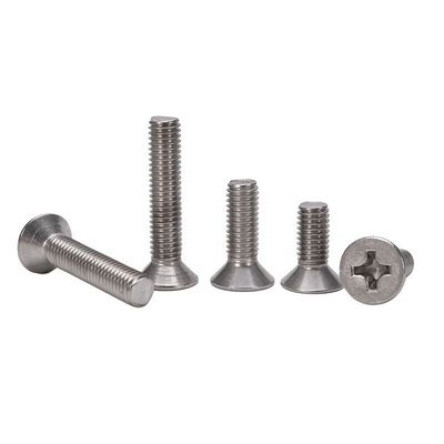 304 нержавеющая сталь перекрестный всасываемый контрзагруженный плоский винт с метрической системой измерений и стандартом JIS