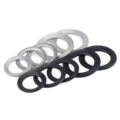 M3-M30 JIS Стандартная углеродистая сталь очернённая оцинкованная двойная зубная клинка рельефная безопасность Бабочка замок стиральная машина в тяжелой промышленности