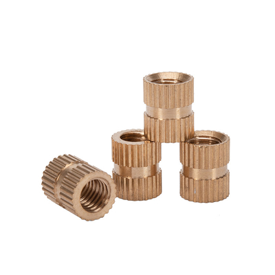 ANSI Standard Custom Size Water Treatment DIN Brass Knurled Nut Insert с пассивированной отделкой в метрической системе измерений