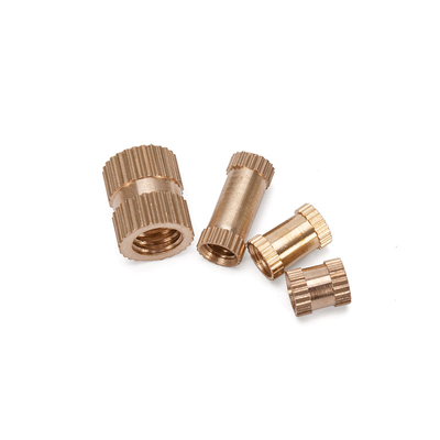 ANSI Standard Custom Size Water Treatment DIN Brass Knurled Nut Insert с пассивированной отделкой в метрической системе измерений