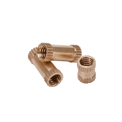 ANSI Standard Custom Size Water Treatment DIN Brass Knurled Nut Insert с пассивированной отделкой в метрической системе измерений