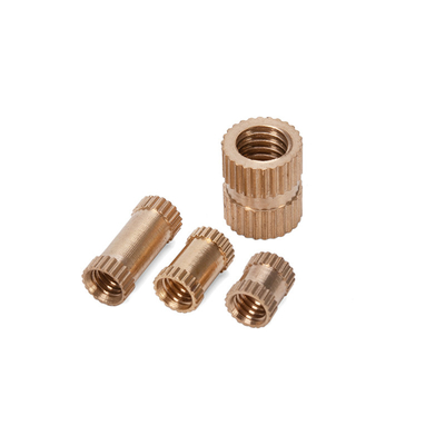 ANSI Standard Custom Size Water Treatment DIN Brass Knurled Nut Insert с пассивированной отделкой в метрической системе измерений