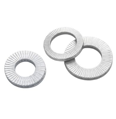 Медицинское обслуживание M3M4M5M6M8M10M12M14M16M18M20M22M24M27m30 Пролетный замок стиральные машины на заказ Углеродистая сталь Дакромет Двойной стек DIN25201