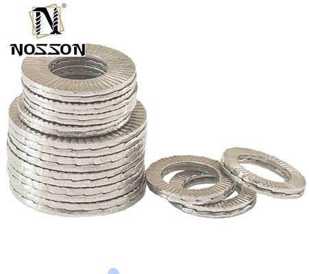 Медицинское обслуживание M3M4M5M6M8M10M12M14M16M18M20M22M24M27m30 Пролетный замок стиральные машины на заказ Углеродистая сталь Дакромет Двойной стек DIN25201