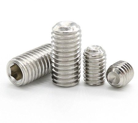 Медные нитки Grub винты Плоская точка Шестоугольная розетка набор винтов M3 M4 M5 M6 M8 M10 M12 DIN Стандарт для механической нитки