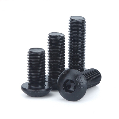 ISO Standard Pan Head 1/4-20*1/2 дюймов Grade 12.9 Black Hexagon Socket Screw с полной нитью и шестиугольным приводом