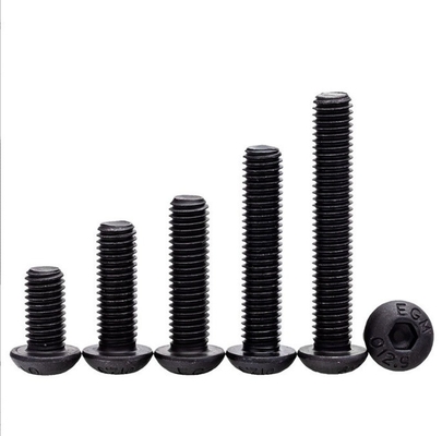 ISO Standard Pan Head 1/4-20*1/2 дюймов Grade 12.9 Black Hexagon Socket Screw с полной нитью и шестиугольным приводом