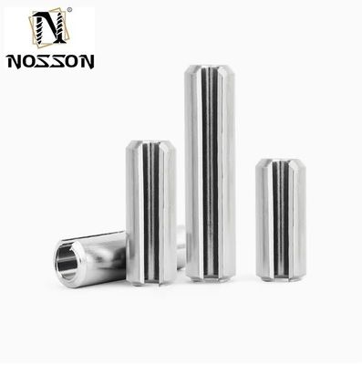 Более длительный срок службы Яркая отделка Углеродистая сталь DIN1481 / ISO8752 Сплошные пружинные булавки для механических деталей