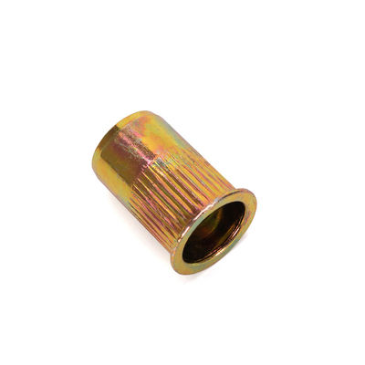 Пищевые напитки DIN Standard Zinc Plated Steel Rivnut Flat Head Threaded Rivet Insert Nutsert Knurled Cap Nuts для промышленной промышленности