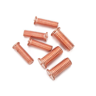 M8 Модель GB Стандартный Custom Red Copper Hex Head Bolts with Zinc Plated Welding Screw Spot CD Weld Stud M7 Thread Size (Стандартный M8 Модель GB)
