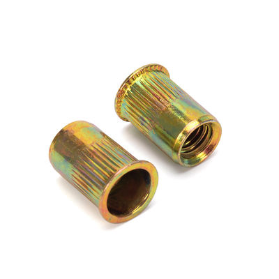 Метрические цинковые желтохроматные стальные вставные орехи для легкой сборки