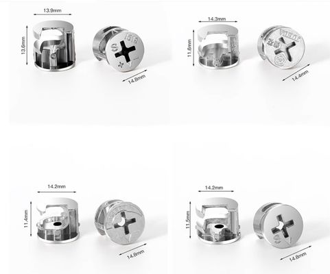 Устойчивый соединитель строительной мебели, устанавливающий цинковый сплав с винтовой блокировкой с болтом и 10 соединителями