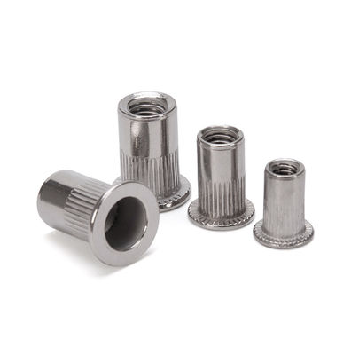 DIN Standard Zinc Plated Carbon Steel Flat Head Rivetnut Blind Rivet Nuts Threaded Insert Blend Nut для универсальных решений крепления