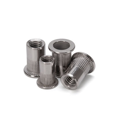 DIN Standard Zinc Plated Carbon Steel Flat Head Rivetnut Blind Rivet Nuts Threaded Insert Blend Nut для универсальных решений крепления