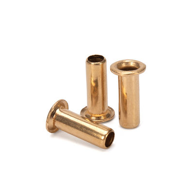 Алюминиевый JIS Standard Flat Brass Hollow Rivet с стальным материалом и настраиваемым дизайном
