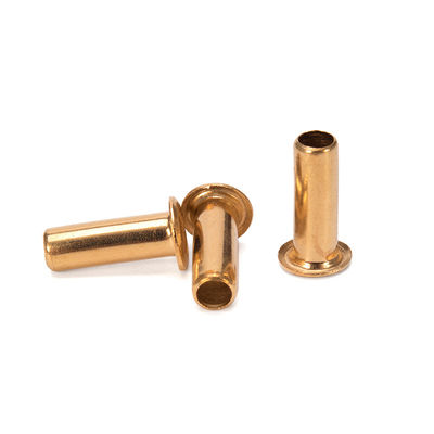 Алюминиевый JIS Standard Flat Brass Hollow Rivet с стальным материалом и настраиваемым дизайном