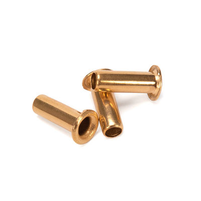 Алюминиевый JIS Standard Flat Brass Hollow Rivet с стальным материалом и настраиваемым дизайном