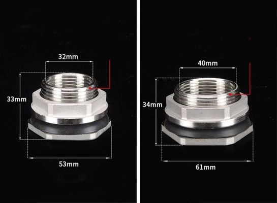 Нержавеющая сталь SS304 литьевая переборка резервуар с сотовым соединителем типа 3/4 "Женское и долговечное решение