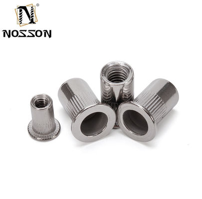 В наличии 304 нержавеющая сталь по заказу углеродистая сталь оцинкованная круглая плоская голова слепая нить гайка M6 M8 M10 с стандартом DIN