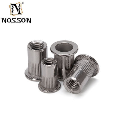 Instock M6 Half Hex Blind Rivet Nut Ss304 Синий белый цинк плоская голова шестиугольный нарезный орех для метрической системы измерений