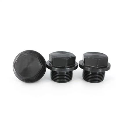 Сплав железоуглеродистая сталь Gr4.8 Gr8.8 Gr10.9 Gr12.9 ASTM A325 GR A B C Черный оксид Шестиугольная работа Шестиугольная головка трубы