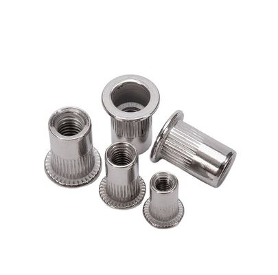Метрическая 304 нержавеющая сталь плоская голова карбостейл галванизация M5 M6 M8 Нит Nut для очистки воды Применение от крепежного устройства