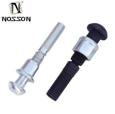 Яркая отделка C50L Dome Head Ring Grooved Lock Bolt с ореховым воротником Высокая прочность на растяжение Непокрытая нержавеющая сталь Непокрытая