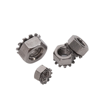 4-40 6-32 8-32 10-24 UNC ISO JIS Standard 18-8 Нержавеющая сталь Kep Nut Внешний зубный замок Нож Имперский дюйм для ваших требований