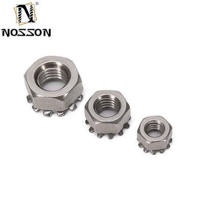 4-40 6-32 8-32 10-24 UNC ISO JIS Standard 18-8 Нержавеющая сталь Kep Nut Внешний зубный замок Нож Имперский дюйм для ваших требований