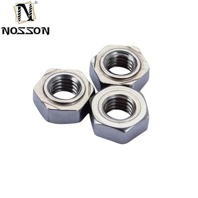 Никелевая отделка DIN929 Hex Weld Nuts M3-M16 для тяжелой промышленности из нержавеющей стали 304/316 GB Standard Alloy Steel