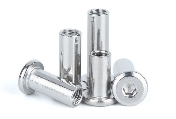 Гальванизированная метрическая варельная орешка из нержавеющей стали Связывающий пост Рукавная шестигранная орешка для мебельного соединителя GB Стандартная метрическая система измерений