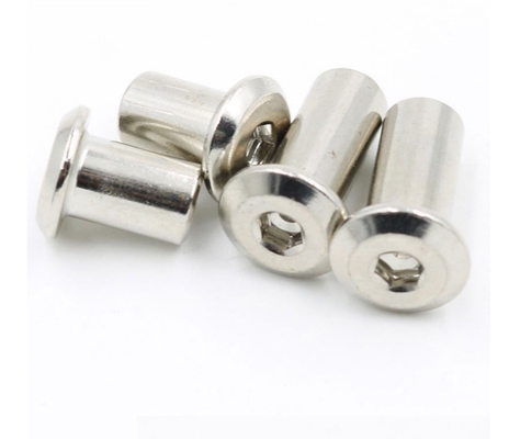 ANSI/ASME Стандарт M3 M4 M5 M6 M8 M10 M12 1/4 3/8 5/16 Углеродистая плоская круглая головка шестеренная орех для мебели бочковой орех