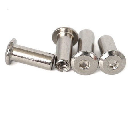 ANSI/ASME Стандарт M3 M4 M5 M6 M8 M10 M12 1/4 3/8 5/16 Углеродистая плоская круглая головка шестеренная орех для мебели бочковой орех