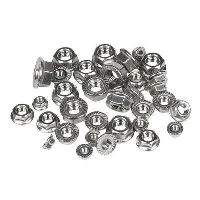 Цинковая облицовка JIS стандартная нержавеющая сталь шестеренная головка фланца гайка DIN6923 с имперской системой измерений