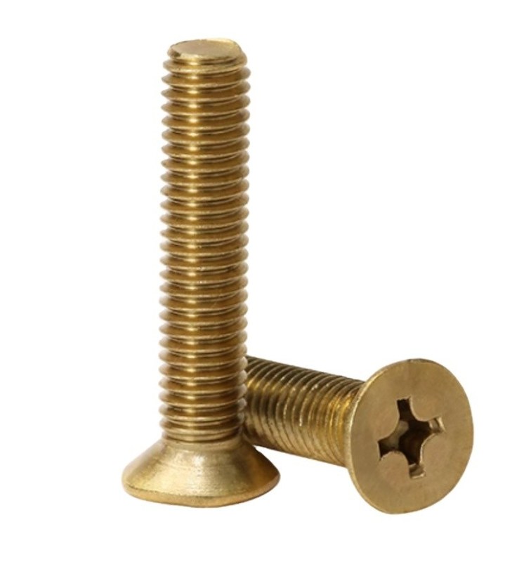 Плоская голова стиль M2-M8 латуни Phillips Countersunk Machine винты с отличной долговечностью и простой отделкой