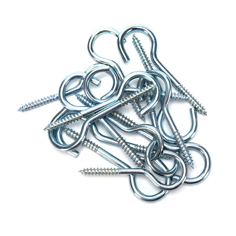 JIS Standard Eye Hook Screw Carbon Steel Wooden Thread M1.6 M2 M2.5 M3 M4 M5 M6 M8 M10 M12 M14 M16 M20 Черная отделка из нержавеющей стали