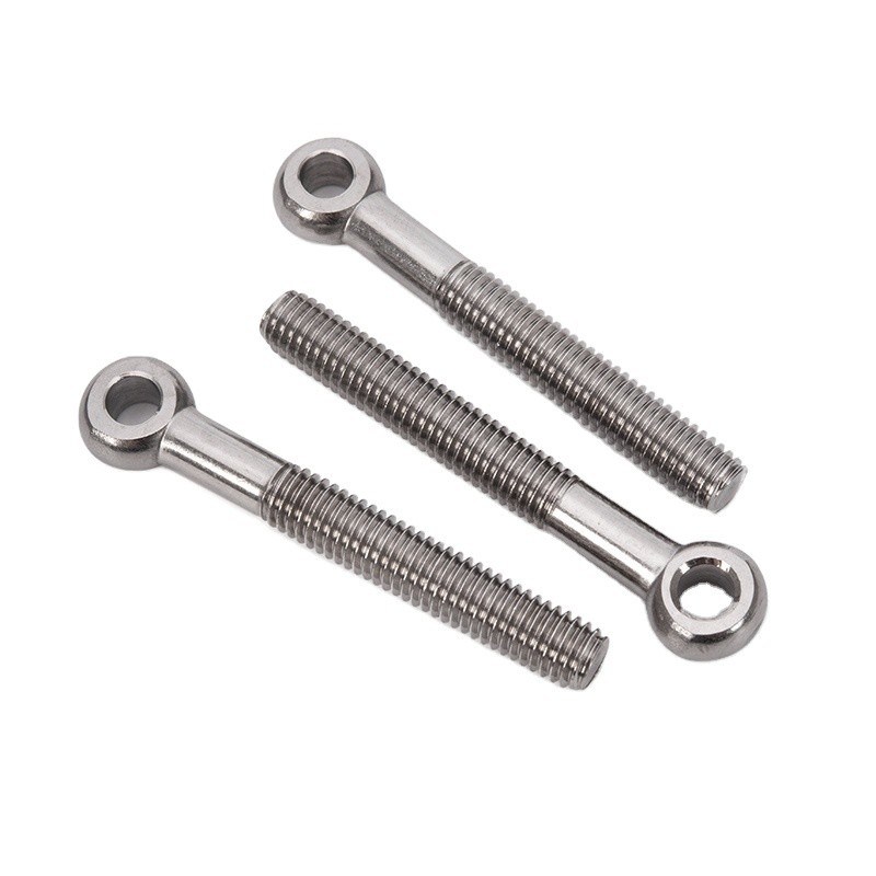 Стальной древесины прокрутка болт глазной винт с сварным кольцевым крючком в 304 материал из нержавеющей стали и метрической системы измерения