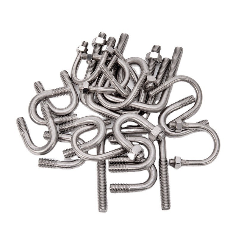 Цинковая отделка по заказу Размер оцинкованные U болты Сталь m3 m4 m5 m6 m8 m10 m12 m16 m20 для строительных проектов