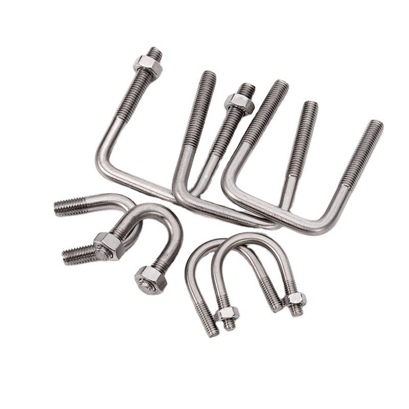 Оцинкованный круглый изгиб U болт для M3 M4 M5 M6 M8 M10 M12 M16 M20 в простой отделке согласно стандарту JIS