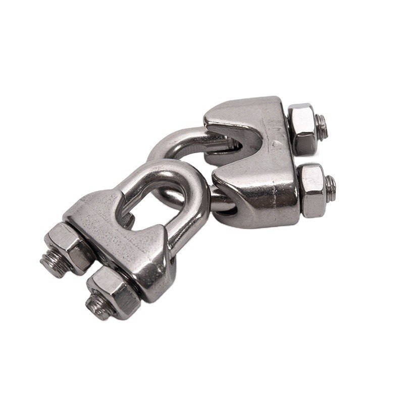 Цинковая отделка 7,9 мм из литой нержавеющей стали U-Bolt Simplex Wire Rope Cable Clip для промышленности и пищевой промышленности