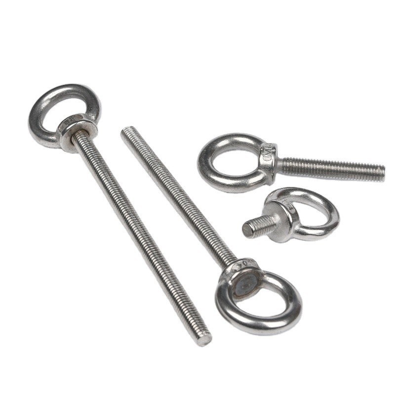 Нержавеющая сталь DIN580 M3 M4 M5 M8 M10 M12 C15 A2 Метрические машины Крутящийся кольцо подъемный глазник с хромированной отделкой