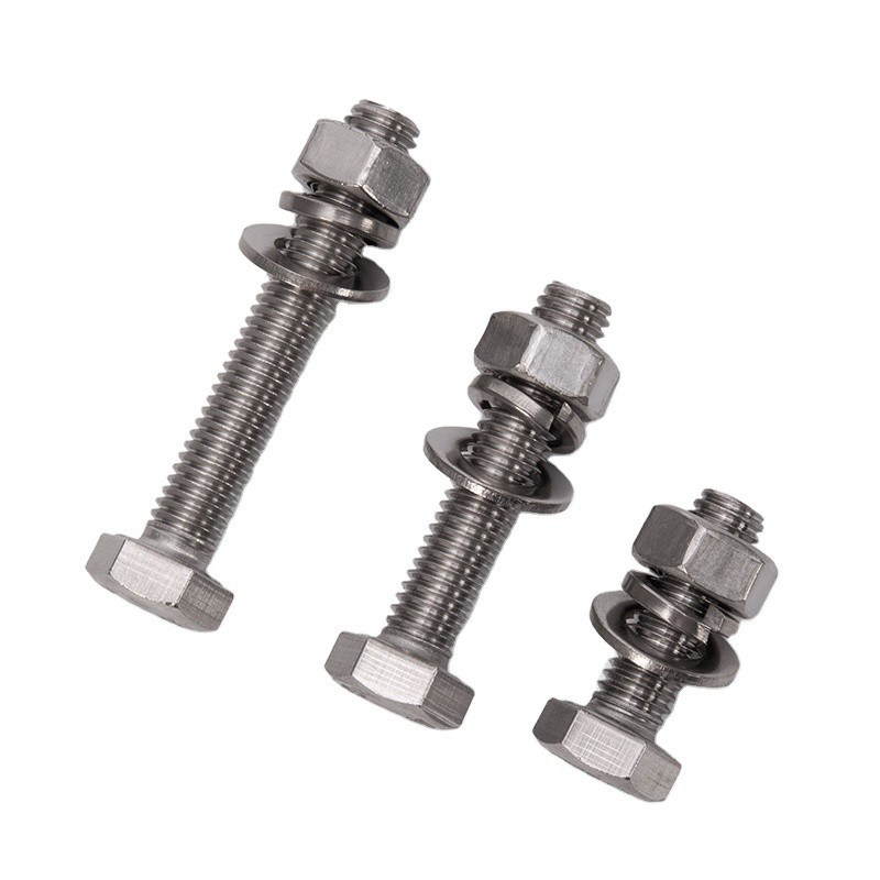 Производственный класс 8.8 Шруба с болтами и орехами DIN931 DIN933 для M3 M4 M5 M6 M8 M10 M12 M14 M16 M20 в простой отделке