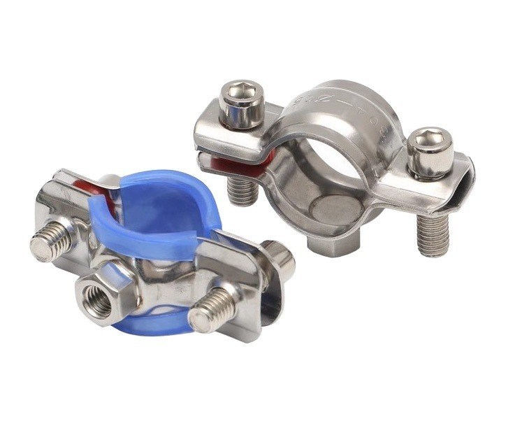 Поддержка по индивидуальному заказу ANSI/ASME Standard Heavy Duty EPDM Rubber Joint Steel Pipe Clamps для применения в здравоохранении 16-300 мм