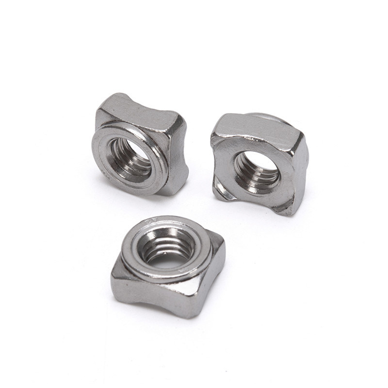 JIS Standard Metric Stainless Steel Square Weld Nut M5 M6 для производительности тяжелой промышленности в метрической системе измерений