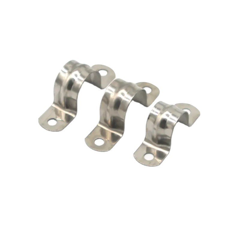 У Тип оцинкованный нержавеющая сталь Металлический шланг зажиматель седло трубы зажиматель маршрутные зажиматели для прочных труб соединений тяжелой зажиматель