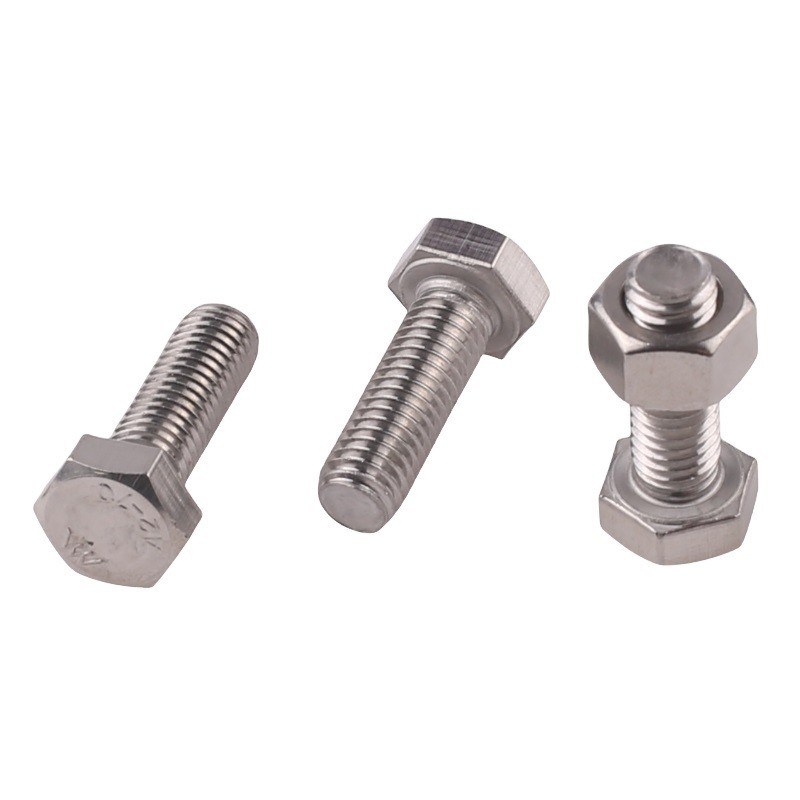 Простая отделка DIN Standard Hex Head Bolts M5 M6 M8 для тяжелых применений в нержавеющей стали